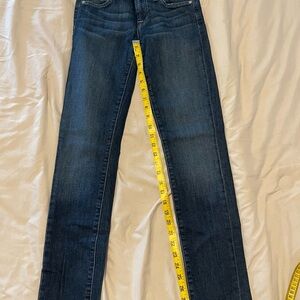 7 for All Mankind Straight Leg Classic Blue Women's Jeans Size 25